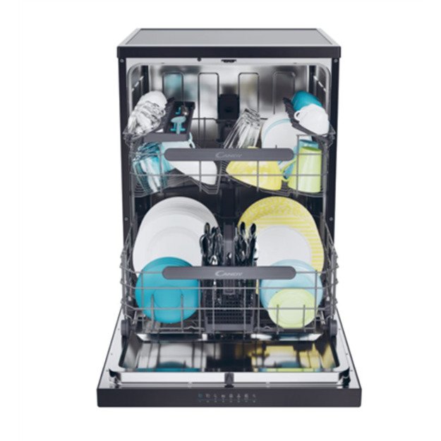 Candy Dishwasher | CF 5C6F0B | Free standing | Width 59.7 cm | Number of place settings 15 | Number of programs 8 | Energy effic