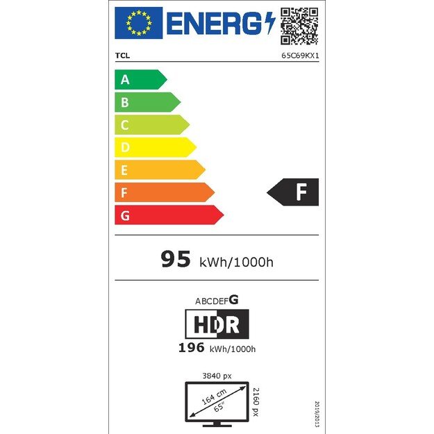 TCL 65C69K TV 165.1 cm (65 ) 4K Ultra HD Smart TV Wi-Fi Metallic