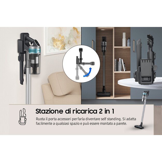 Samsung VS20B75AGR1 handheld vacuum Black, Mint colour Bagless 9