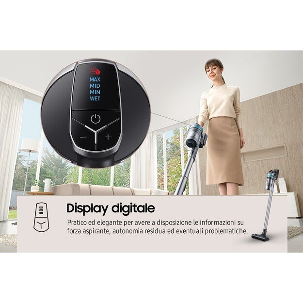 Samsung VS20B75AGR1 handheld vacuum Black, Mint colour Bagless 10