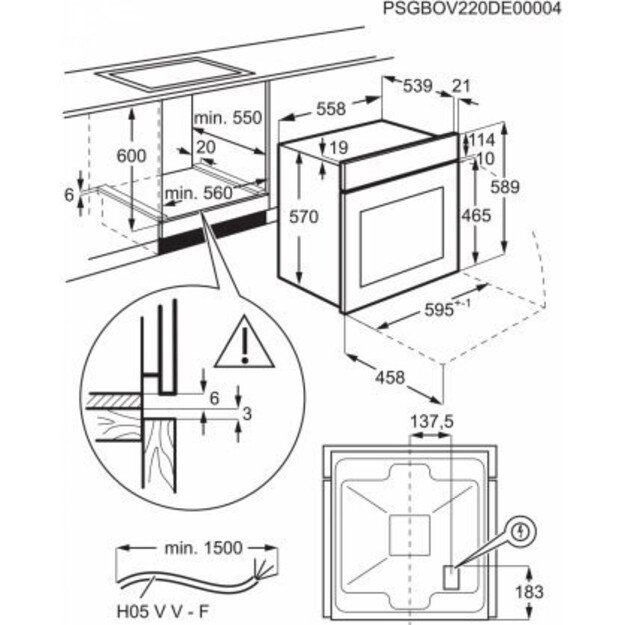 ELECTROLUX EOF6P76BX 1