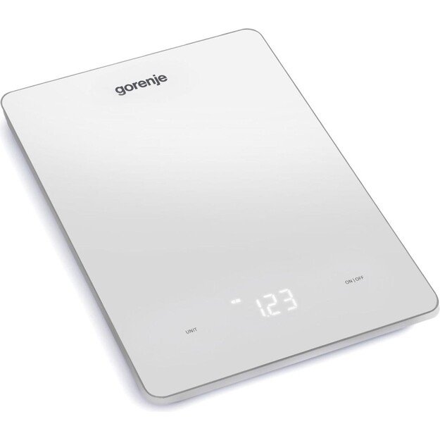 Gorenje KT10LBW White Countertop Rectangle Electronic kitchen scale