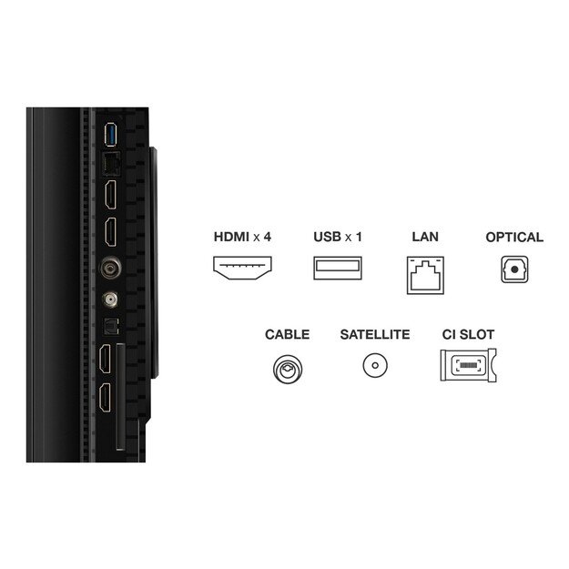 TCL P8K 65P8K TV 165,1 cm (65 ) 4K Ultra HD Smart TV Wi-Fi Metallic 350 cd/m&sup2;