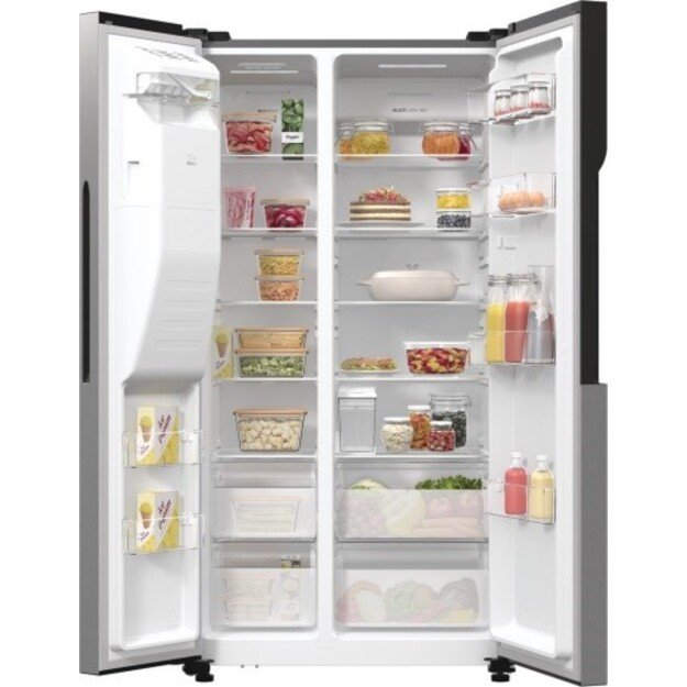 Gorenje NRR9185ESXL side-by-side refrigerator Freestanding 550 L E Silver 5