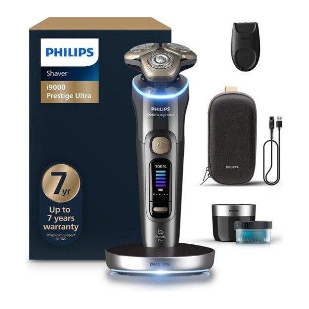 Philips i9000 Prestige Ultra XP9402/31 Wet and Dry Electric Shaver with SkinIQ Pro 1