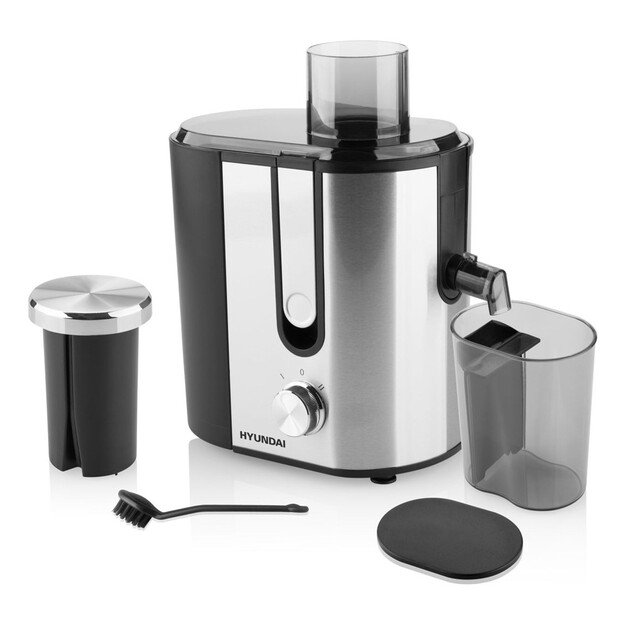 Hyundai JE 337II Centrifugal juicer 400 W Black, Stainless steel