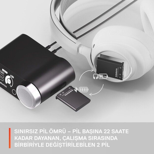 SteelSeries | Gaming Headset | Arctis Nova Pro X | Bluetooth | Over-Ear | Noise canceling | Wireless | White 5