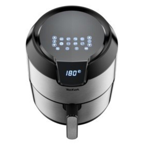 Tefal Easy Fry EY401D Single 4.2 L Stand-alone 1500 W Hot air fryer Black, Stainless steel