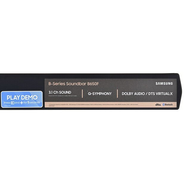 Samsung B650F B-Series 3.1ch Soundbar with Subwoofer (2025)