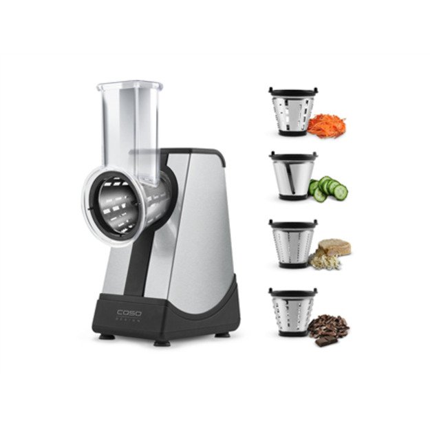 Caso | CR4 Multigrater | Stainless steel/ black 100