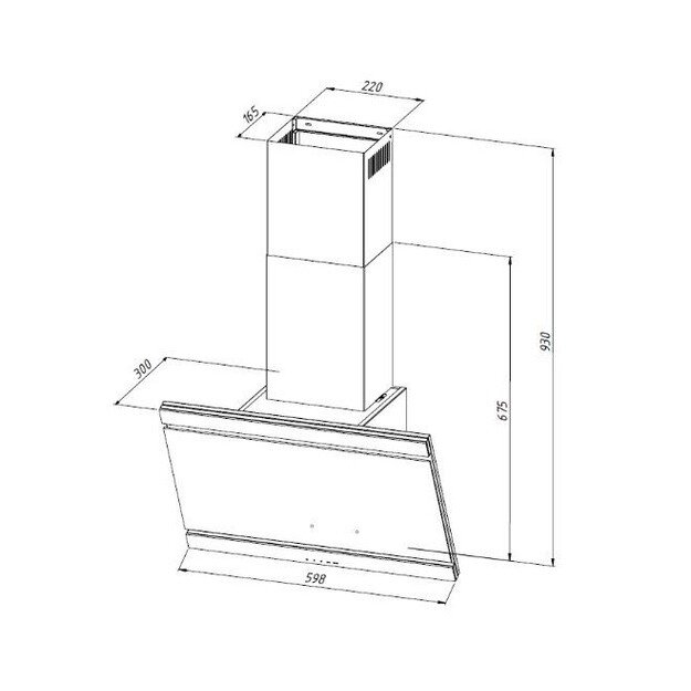 Okap AKPO WK-9 KASTOS NEW PRO 60 CZARNY 450 2