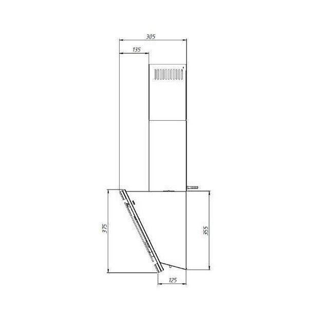Okap AKPO WK-9 KASTOS NEW PRO 60 CZARNY 450 1