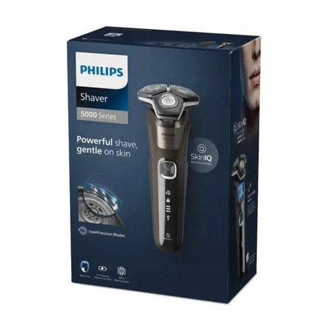 Men s electric shaver, brown + case, Philips 5000 series S5886/38 2