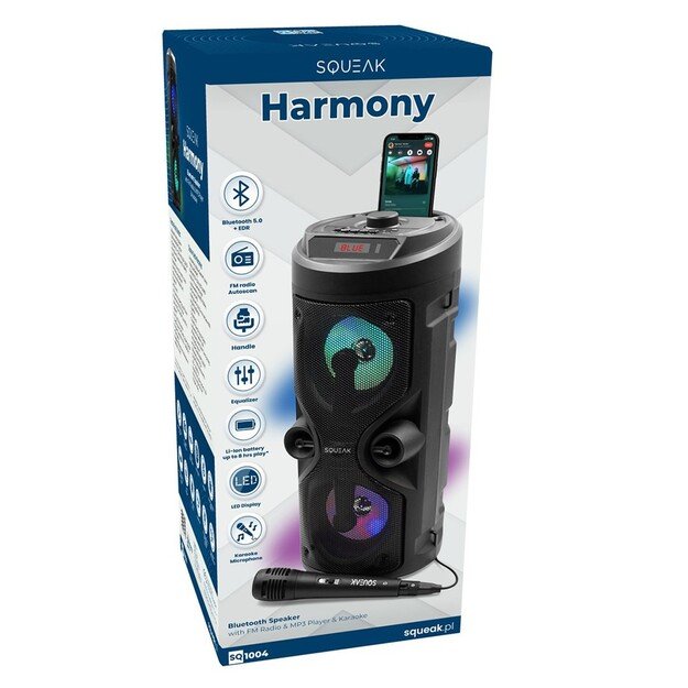 SQUEAK KARAOKE SPEAKER HARMONY BT 5.0 SQ1004 1