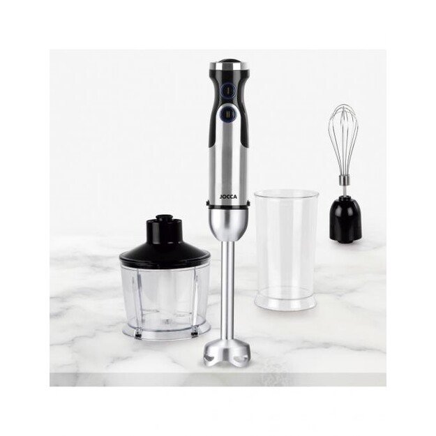 Smulkintuvas-plaktuvas su priedais Jocca 2057 juoda/ner.plienospalva 1