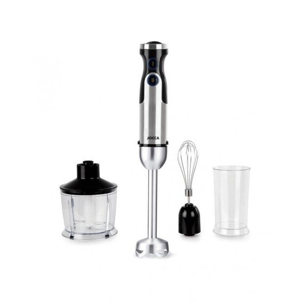 Smulkintuvas-plaktuvas su priedais Jocca 2057 juoda/ner.plienospalva