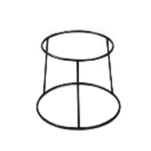 Buffet base, 25 cm, black