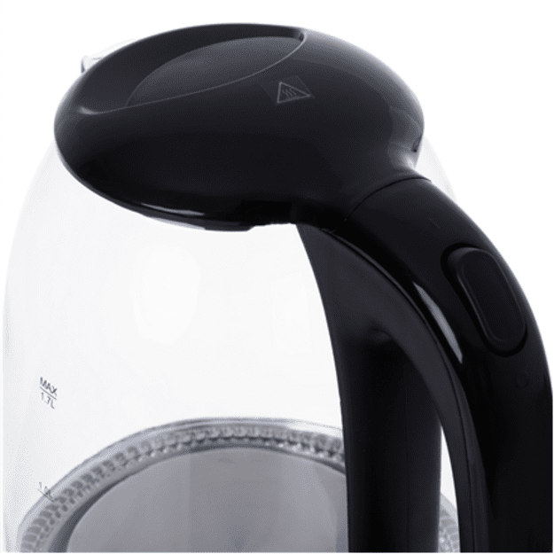 Mesko | Kettle | MS 1302b | Electric | 2200 W | 1.7 L | Glass | 360&deg; rotational base | Black