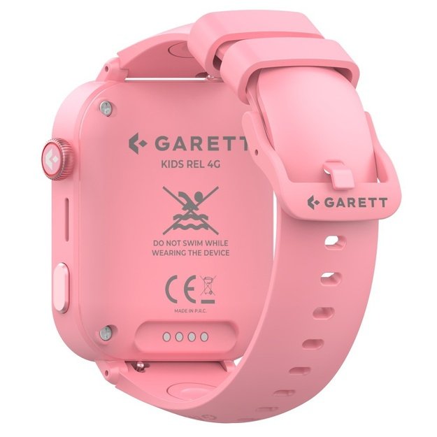 I&scaron;manusis laikrodis vaikams su lietuvi&scaron;ku meniu Garett Kids Rel 4G Pink