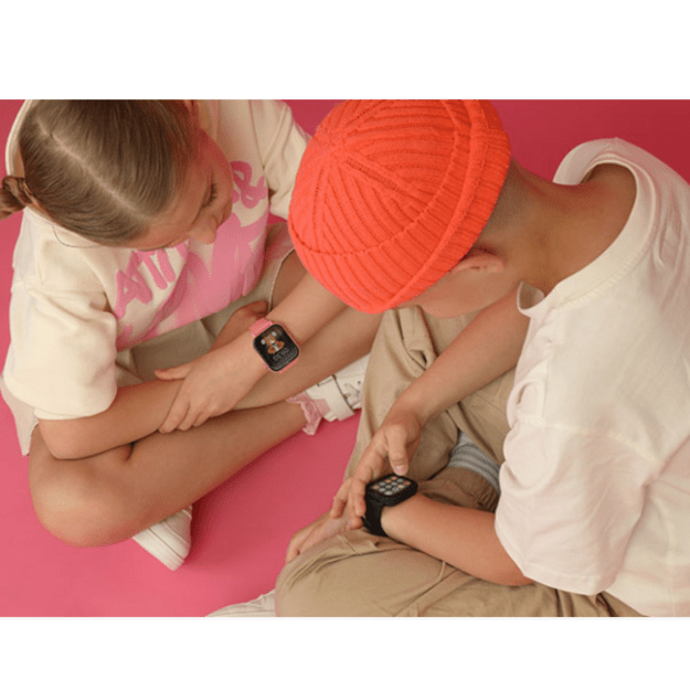 I&scaron;manusis laikrodis vaikams su lietuvi&scaron;ku meniu Garett Kids Rel 4G Pink
