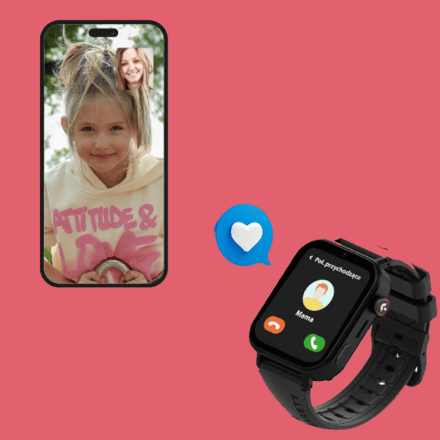 I&scaron;manusis laikrodis vaikams su lietuvi&scaron;ku meniu Garett Kids Rel 4G Pink