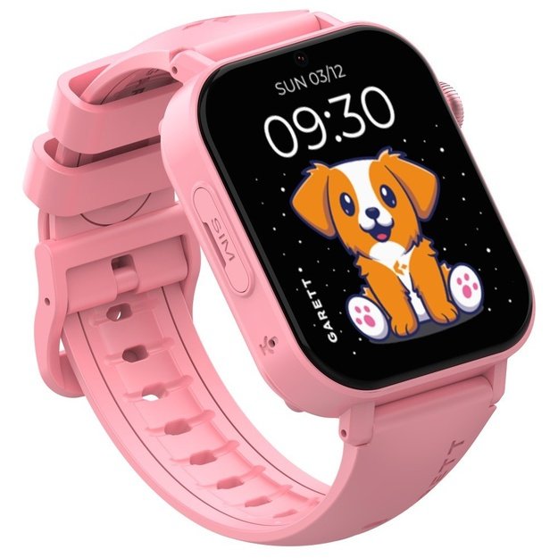 I&scaron;manusis laikrodis vaikams su lietuvi&scaron;ku meniu Garett Kids Rel 4G Pink