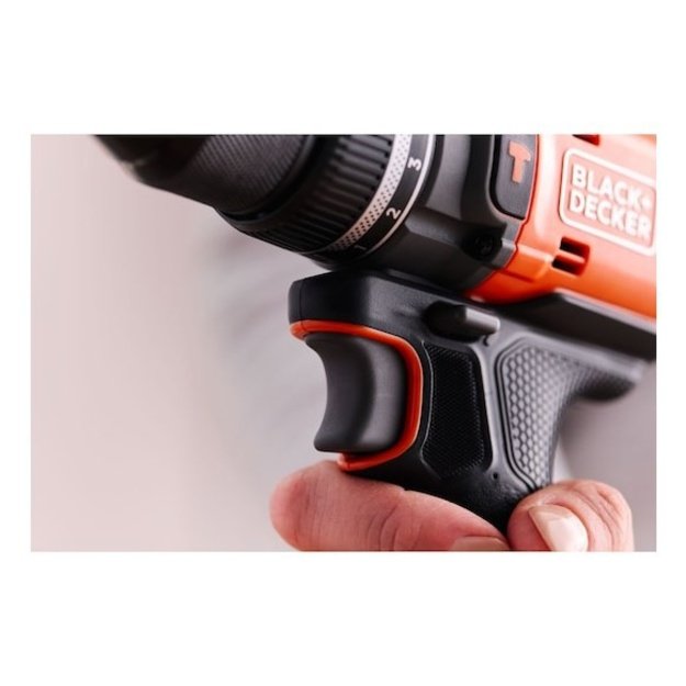Black & Decker BLD683XN-XJ drill 1800 RPM 1 kg Black, Orange