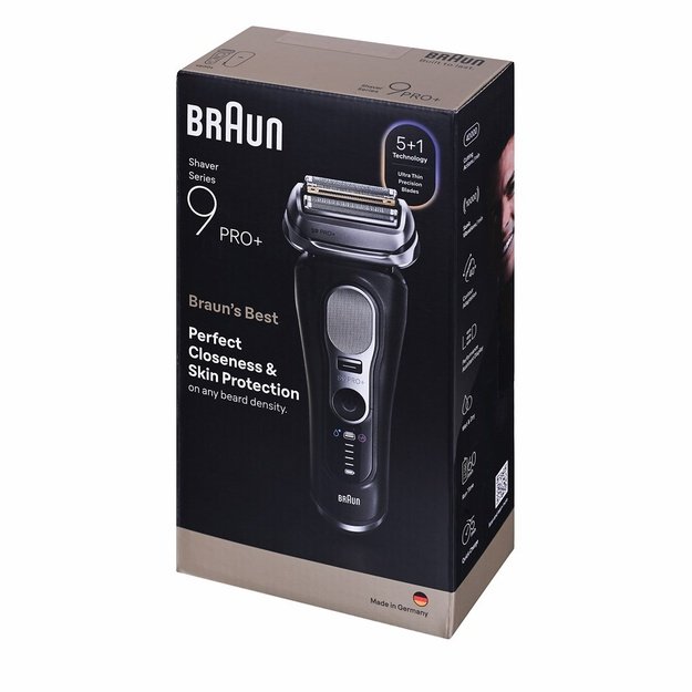 Braun Shaver | 9600s Series 9 PRO | Operating time (max) 60 min | Wet & Dry | Lithium Ion | Black