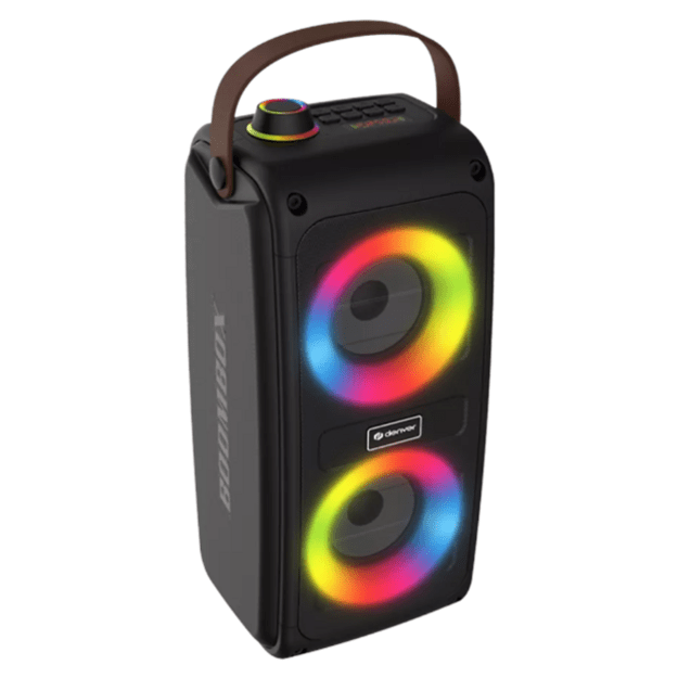 Denver BTV-230 2x5W BT Speaker with RGB Effects
