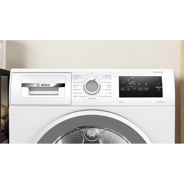BOSCH WTH85077PL Series 4 Heat Pump Washer Dryer 8kg White