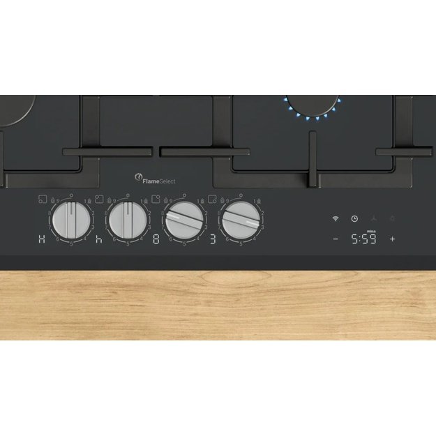Bosch PRP6A6H40 hob Black Built-in 60 cm Gas 4 zone(s)