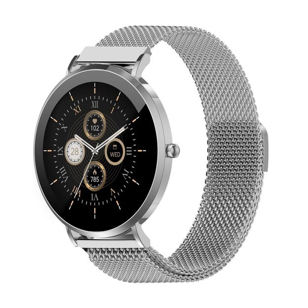Denver SWC-394S 3.35 cm (1.32 ) AMOLED 43 mm Analog 466 x 466 pixels Silver