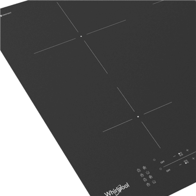 Whirlpool WB B8360 NE BM | Hob | Induction | Number of burners/cooking zones 4 | Electronic | Black | Timer