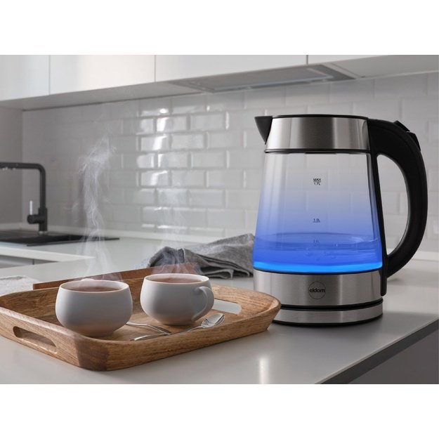 ELDOM C420 KETTY GLASS CORDLESS KETTLE 1.7 L 2200 W