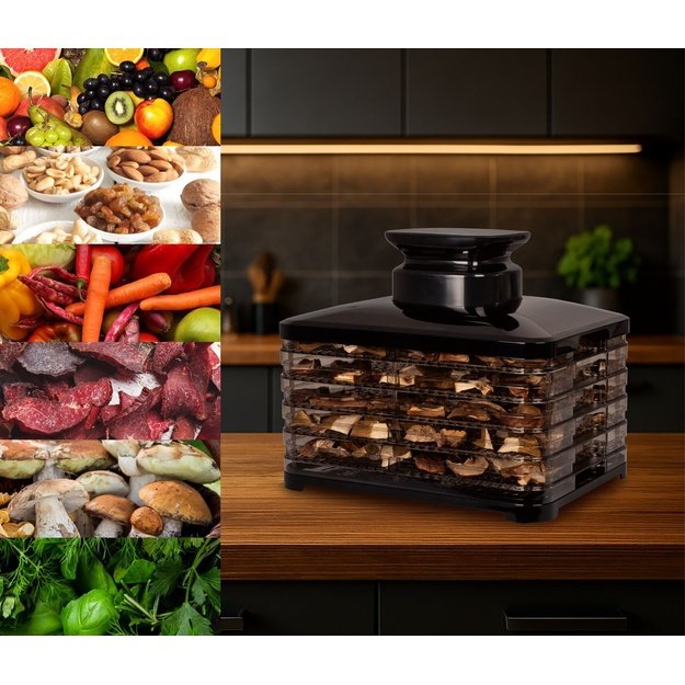 ELDOM SG520 FOOD DEHYDRATOR 400 W BLACK