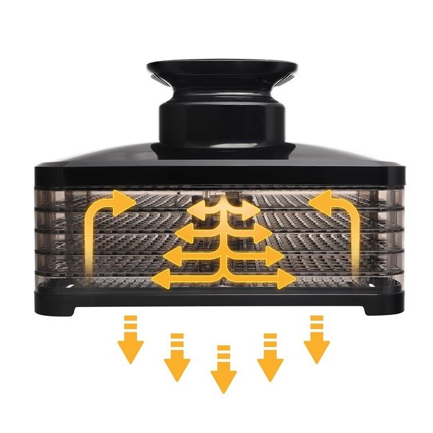 ELDOM SG520 FOOD DEHYDRATOR 400 W BLACK