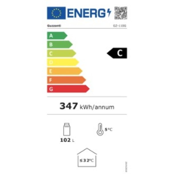 &Scaron;aldytuvas vertikali vitrina Guzzanti GZ 110G