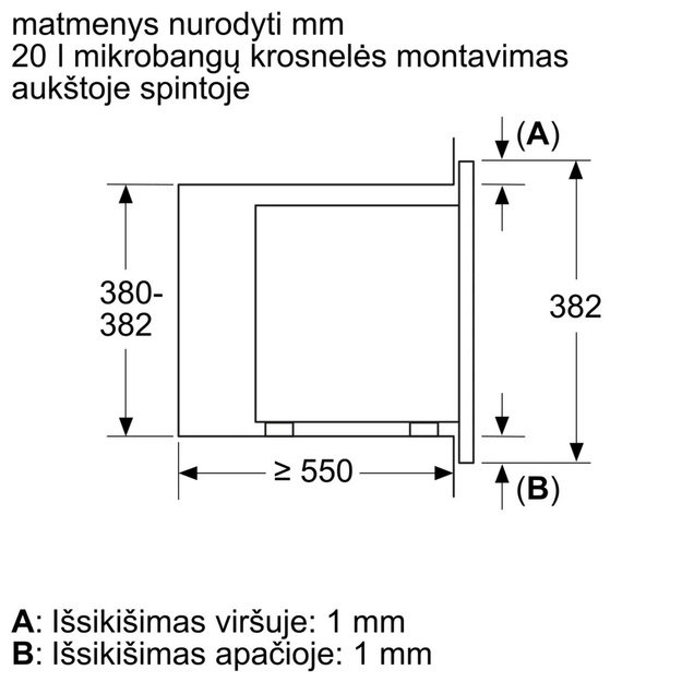 Mikrobangų krosnelė Bosch BFL623MB4