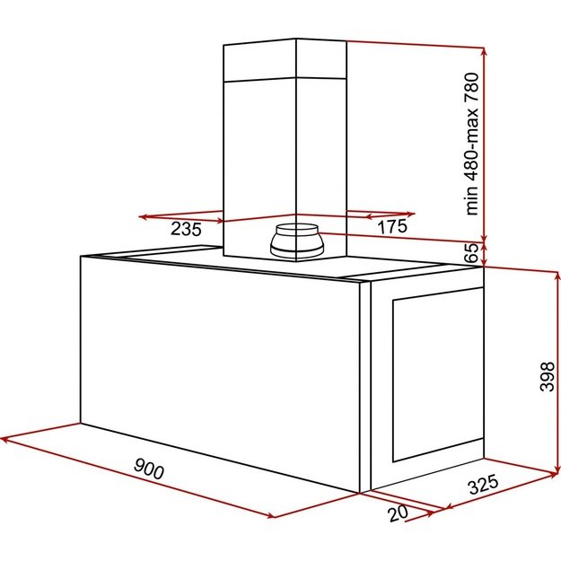 UNDER-CABINET COOKER HOOD DHI 90
