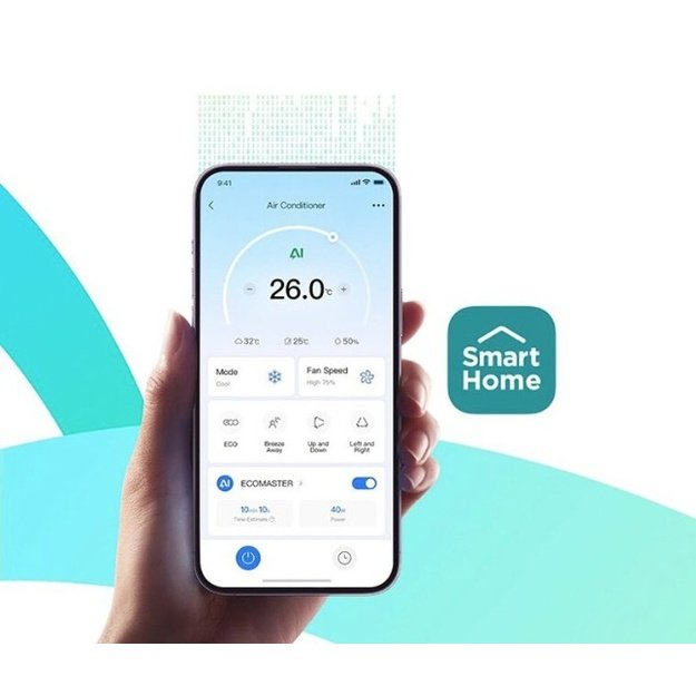 Midea Breezeless E sieninio oro kondicionieriaus 3.5/3.81 kW komplektas - CB1-12HRFN8-