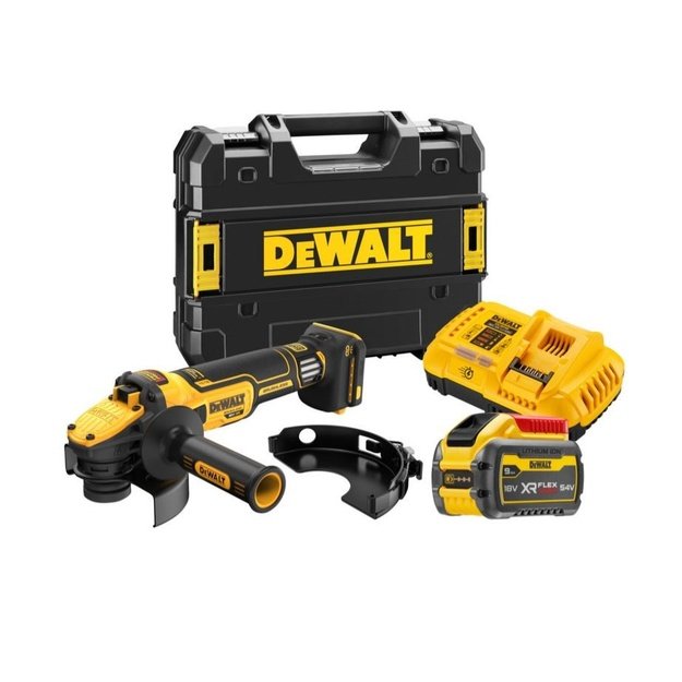 DEWALT angle grinder  125mm 18V DCG409VSX1T 1x9,0Ah REG. OBR. TSTAK