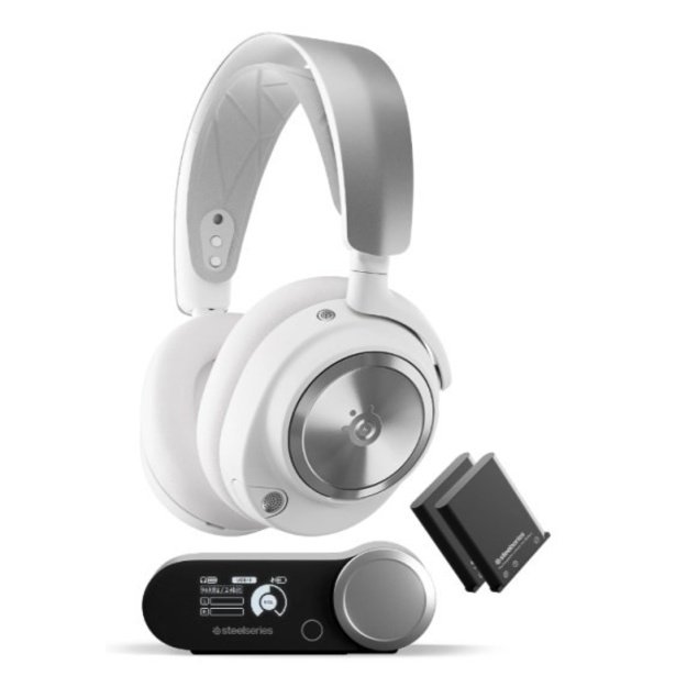 SteelSeries | Gaming Headset | Arctis Nova Pro | Bluetooth | Over-Ear | Noise canceling | Wireless | White