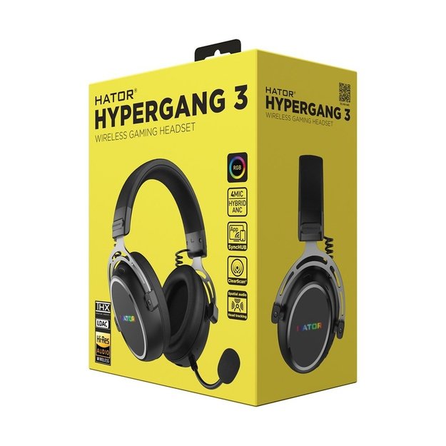 Hator HYPERGANG 3 Wireless Wireless Gaming Headphones Black