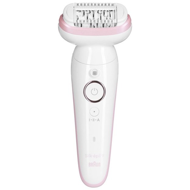 Braun Epilator | SES9000 Silk-epil 9 SkinSpa | Operating time (max) 50 min | Number of power levels 2 | Wet & Dry | White