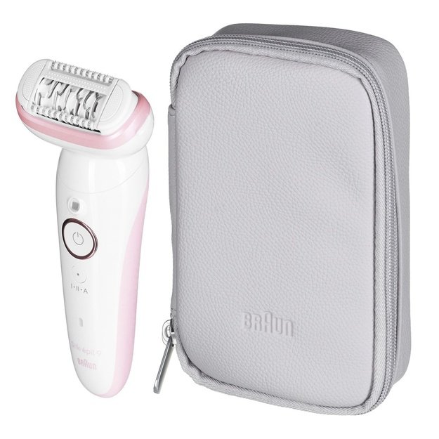 Braun Epilator | SES9000 Silk-epil 9 SkinSpa | Operating time (max) 50 min | Number of power levels 2 | Wet & Dry | White