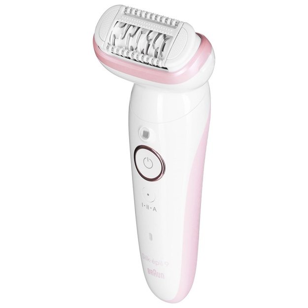 Braun Epilator | SES9000 Silk-epil 9 SkinSpa | Operating time (max) 50 min | Number of power levels 2 | Wet & Dry | White