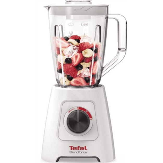 TEFAL | Blender | Blendforce II | Tabletop | 600 W | Jar material Plastic | Jar capacity 2 L | Ice crushing | White