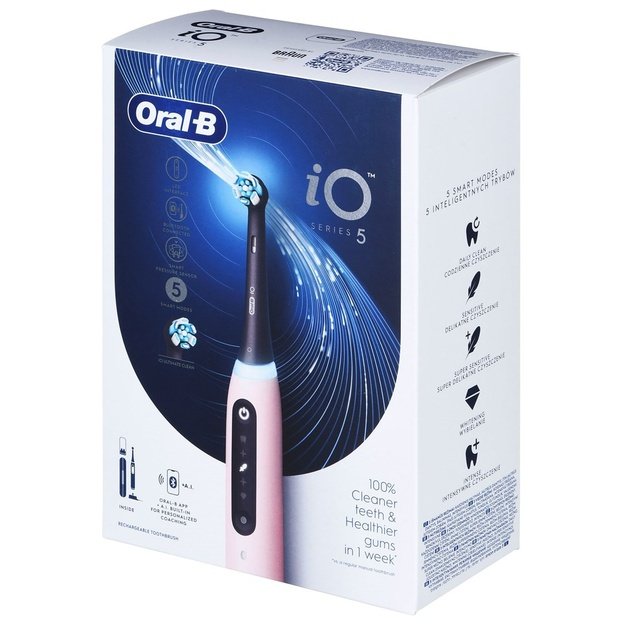Oral-B iO5 Series Electric toothbrush, Pink | Oral-B