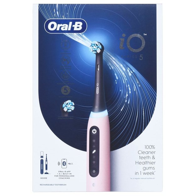 Oral-B iO5 Series Electric toothbrush, Pink | Oral-B