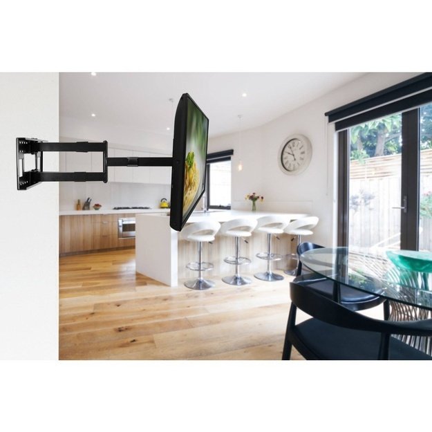 TECHLY Wall Bracket Extendable Arm up to 1015 mm for LCD 43-80inch Black